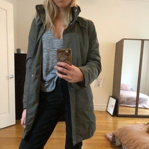 Donna Karan New York DKNY packable rain coat.